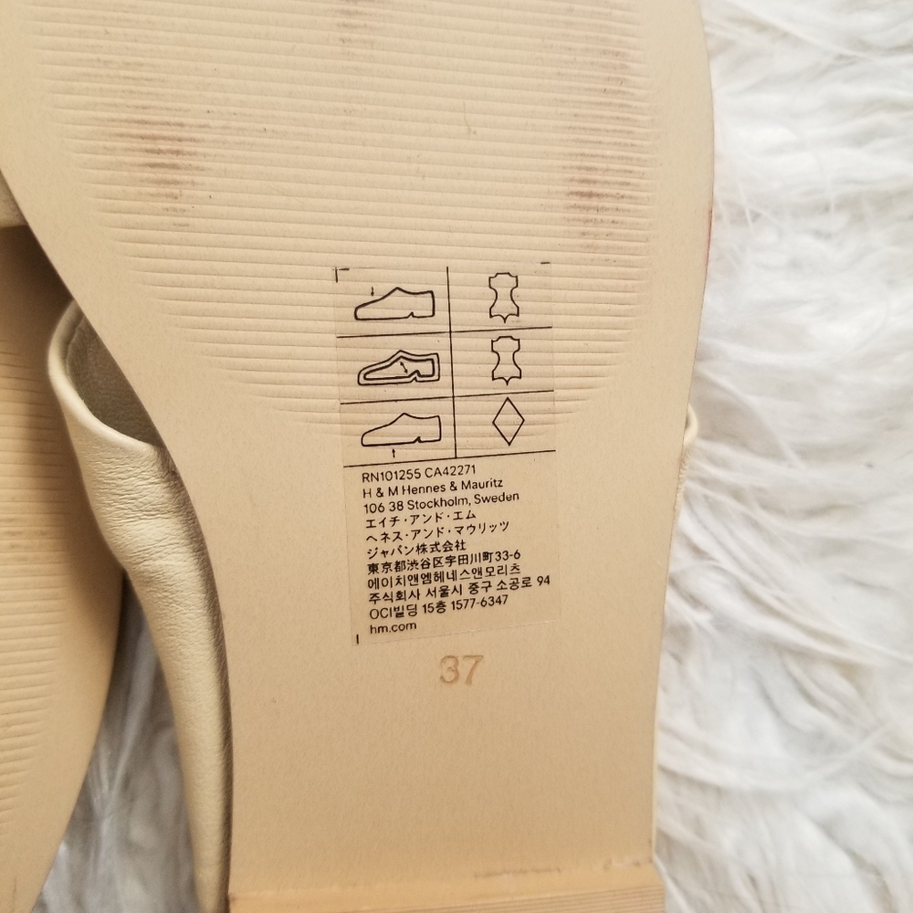 ๐ LEATHER SLIDE SANDALS - Picture 2 of 6